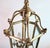 Brass Antique Brass Hexagon Beveled Glass Hall Lantern, Late 1800 - Early 1900 For Sale - Image 8 of 13