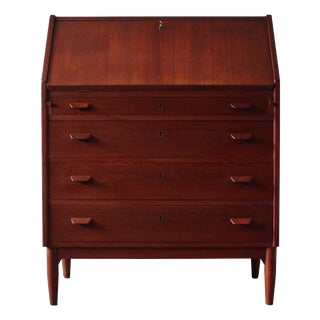 Vintage Danish Secretary in Teak, 1960s For Sale