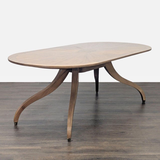 Traditional Rose Tarlow Oval Regency Dining Table For Sale - Image 3 of 8