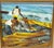 Gold R. Recao Reverón Jr. ‘The Fishermen’ 1970 — Coastal Beach Seascape For Sale - Image 8 of 11