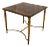 Aldo Tura Goat Skin and Bronze Side Table, C. 1960 For Sale