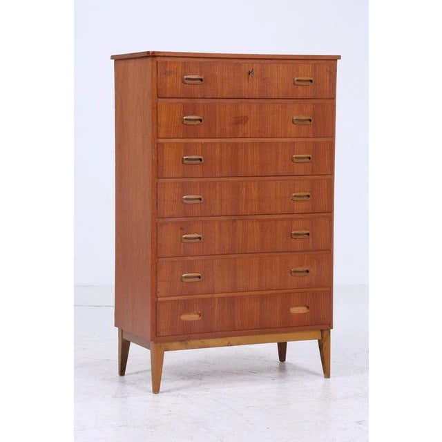 Mid-Century Teak Chest of Drawers For Sale - Image 11 of 11