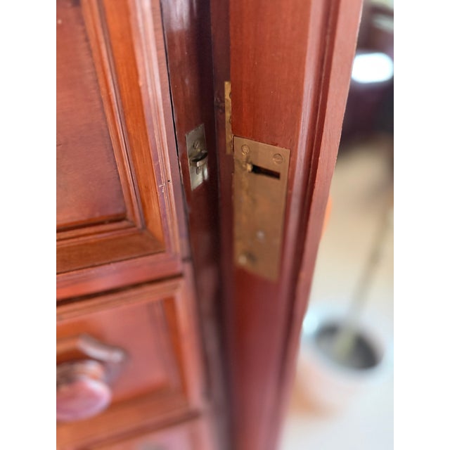 Late 19th Century Antique Walnut Highboy Dresser For Sale - Image 6 of 11