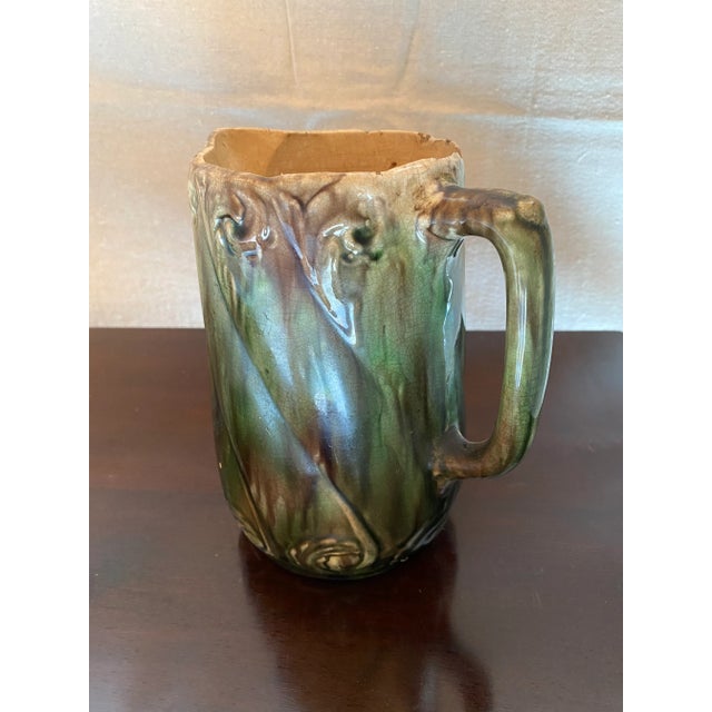 Late 19th Century English Majolica Pitcher For Sale - Image 4 of 10