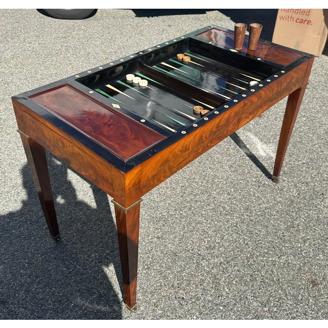 Early 19th Century Early 19th Century French Empire Tric Trac Backgammon Games Table For Sale - Image 5 of 5