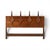 Mid-Century Modern Specialty Woodcraft Sculpted Diamond Vintage Mid Century Modern Queen Headboard C. 1960s For Sale - Image 3 of 5