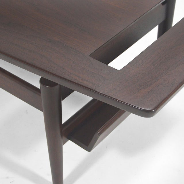 Jens Risom T 390 Coffee Table with Magazine Holder For Sale - Image 9 of 11