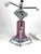 Pink 1980s Art Deco Frankart Style Chrome Table Lamp Pink Vianne Frosted Glass Nude Lady For Sale - Image 8 of 18