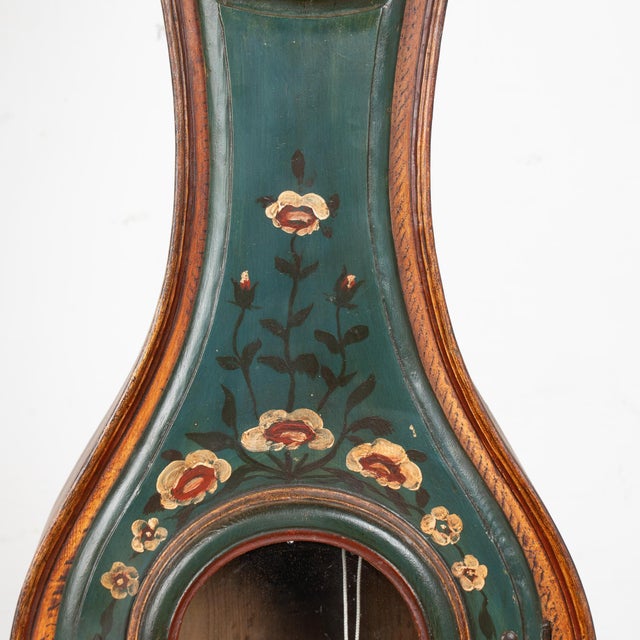 Mid 19th Century 19th Century Hand Painted Swedish Mora Grandfather Clock For Sale - Image 5 of 14