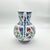 Handmade Ceramic Pitcher Vase (20cm) Classic Red Carnation and Blue Tulip Pattern For Sale - Image 10 of 11