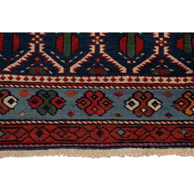 Late 19th Century Antique Caucasian Scatter Wool Rug For Sale In New York - Image 6 of 12