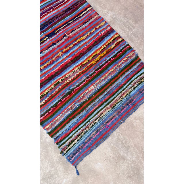 1980s Moroccan Colorful Vintage Rug - 3'1" X 5'11" Ft For Sale - Image 4 of 9