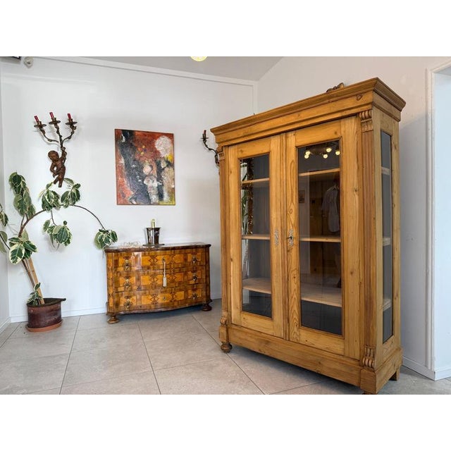 Rustic Farmhouse Display Cabinet For Sale - Image 5 of 10