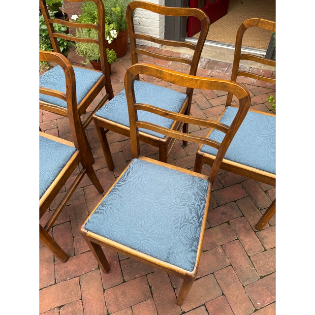 Mid 20th Century Polish Beech Dining Chairs For Sale - Image 4 of 9