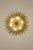 Murano Pairs of Amber Palmette Murano Glass Chandelier – 58 Hand-Blown Amber Glass Leaves, Italy For Sale - Image 4 of 6
