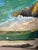 Vintage Impressionist Coastal Harbor Oil Painting on Canvas - Framed For Sale - Image 16 of 18