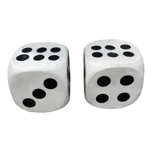 1970s MCM Dice End Tables ~ a Pair