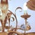 Vintage Hollywood Regency Florentine Five-Arm Metal Chandelier with Porcelain Flowers, 1970s For Sale - Image 18 of 18