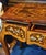 French French Style Writing Desk – Brown Wood Desk With Gold Leaf & Ornate Details For Sale - Image 3 of 3