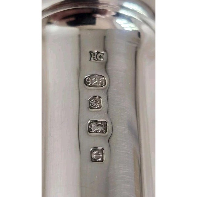 Sterling Silver Pierced Posy Holder by Hugh Crawshaw, Sheffield, 2004 For Sale - Image 15 of 18