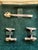 Vintage Gucci Gold Plate Cufflinks & Tie Clip “Circa 1970s” Original Gucci Green For Sale - Image 14 of 16