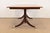 Baker Furniture Style Georgian English Yew Wood and Mahogany Double Pedestal Extension Dining Table, Newly Refinished For Sale - Image 11 of 12