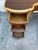 Brown Mid 20th Century French Provincial Vanity Desk | Hollywood Regency Burl Walnut Marquetry & Gilt Bombe Dressing Table For Sale - Image 8 of 12