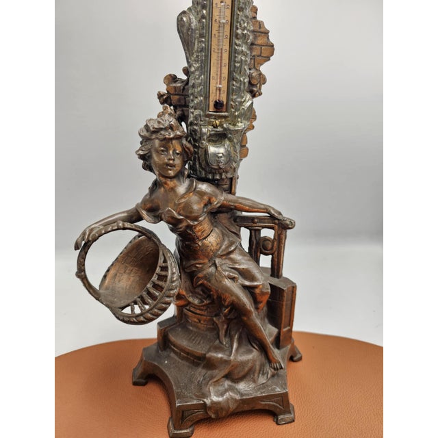 Pre-War Figural Thermometer, 1890s For Sale - Image 3 of 8
