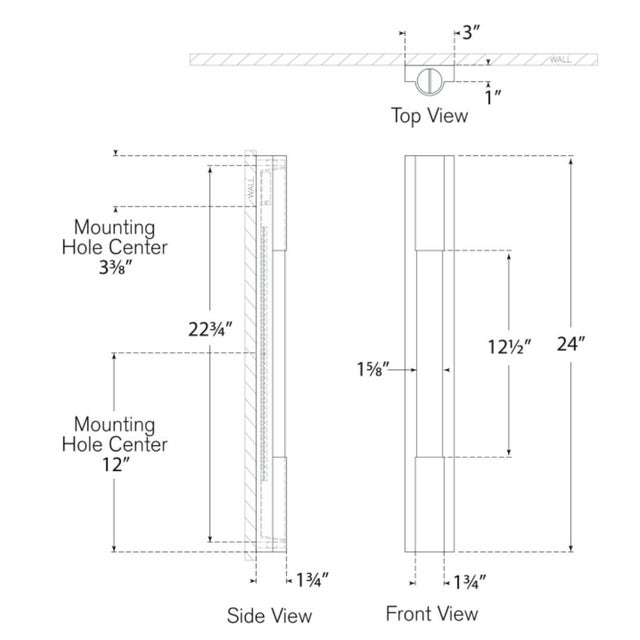Visual Comfort Ian K. Fowler for Visual Comfort Signature Ellington 24" Slimline Bath Light in Polished Nickel with White Glass For Sale - Image 4 of 6