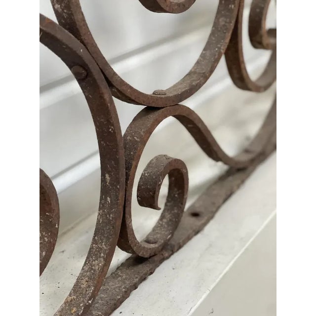 1900 - 1909 Large Castle Sign in Wrought Iron, France, 1900s For Sale - Image 5 of 12