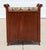 Vintage English-Style Mahogany Hall Bench With Shoe Storage Cabinet & Upholstered Seat For Sale - Image 10 of 11