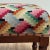 Vintage Colorful Patterned Needlepoint Footstool For Sale - Image 11 of 12