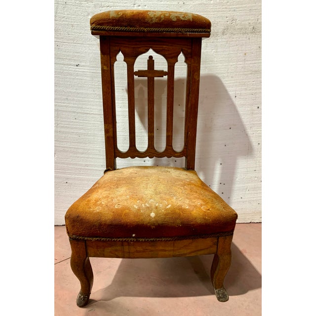 19th Century Oak Prie-Dieu Chair For Sale - Image 6 of 10