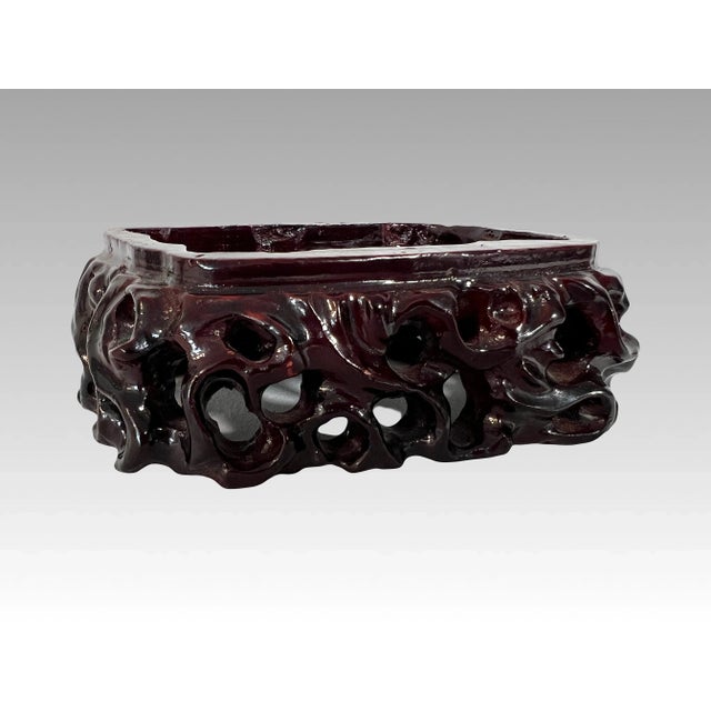 Solid Jade Carving of Auspicious Peach With Playful Monkeys on Custom Stand, Chinese Natural Green For Sale - Image 10 of 11