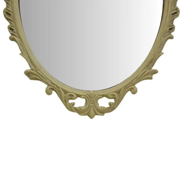 Mid 20th Century Painted and Carved Elephant Console & Mirror Set For Sale - Image 5 of 6