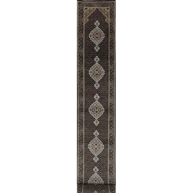Vintage Handwoven Persian Tabriz Style Runner 2'7" X 20'7" For Sale - Image 11 of 11