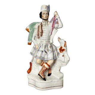Large Antique Victorian Staffordshire Figure, 1880s For Sale