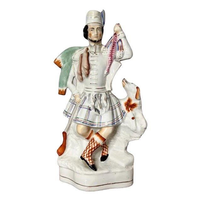 Large Antique Victorian Staffordshire Figure, 1880s For Sale