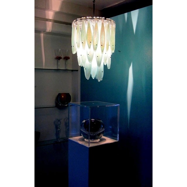 Blue Silver Herring Chandelier by Richard Rooze For Sale - Image 9 of 10