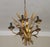 Gold-Plated Tole Wheatsheaf Chandelier by Hans Kögl, 1960s For Sale - Image 4 of 13