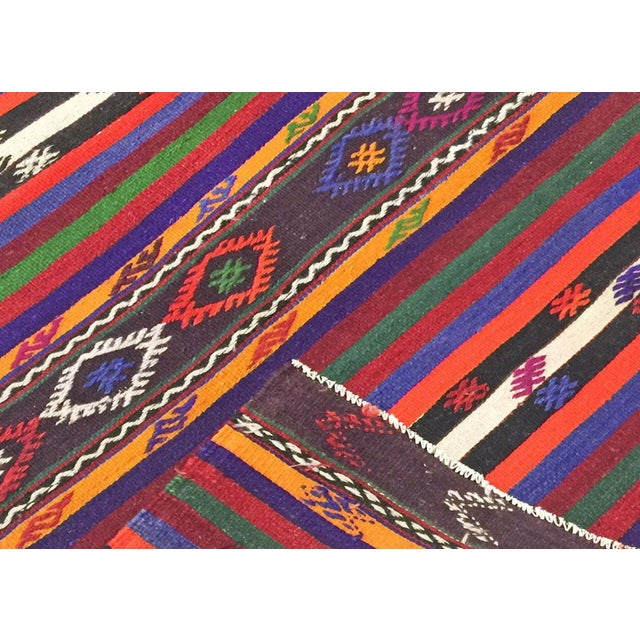 1950s Turkish Kilim Rug For Sale - Image 4 of 7