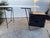 The 1950’s floating desk Attributed to D.R Bates & Jackson Gregory Jr. for Vista Of California is a vintage piece of...
