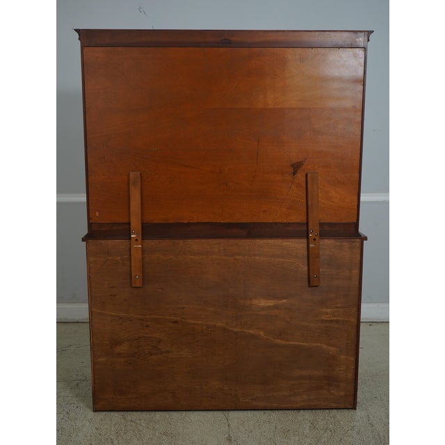 Harden 2 Piece Cherry Stepback Cupboard China Hutch For Sale - Image 11 of 12