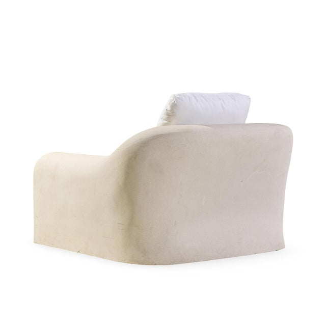 Mid 20th Century Michael Taylor Jennifer Mid Century Stone Fiberglass Lounge Chair For Sale - Image 5 of 9