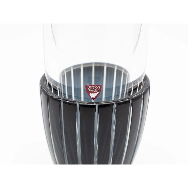 1980s Glass Vase by Matz Borgström for Orrefors Gallery, Sweden, 1988 For Sale - Image 5 of 6