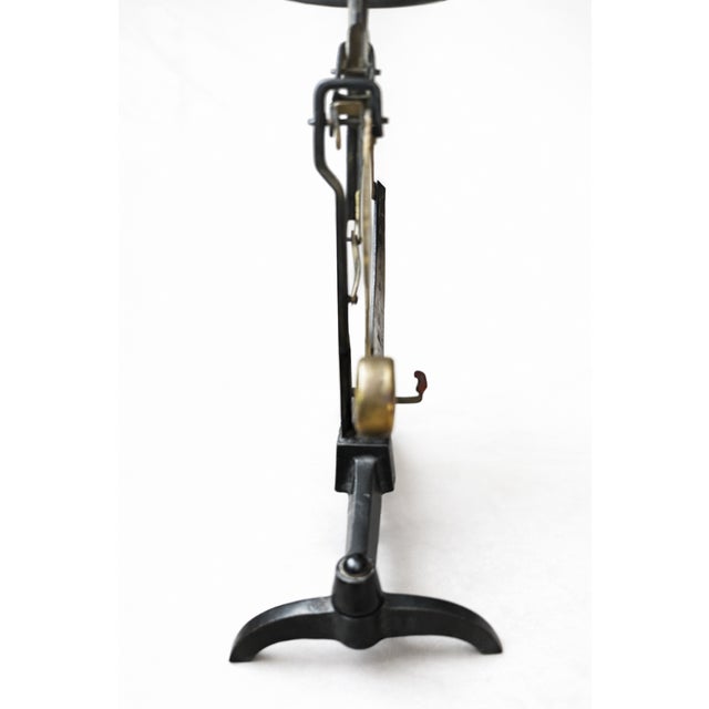 Antique Letter Scale with Brass Weights from D.R.G.M. Pendulum, Germany, 1900s, Set of 5 For Sale - Image 5 of 12
