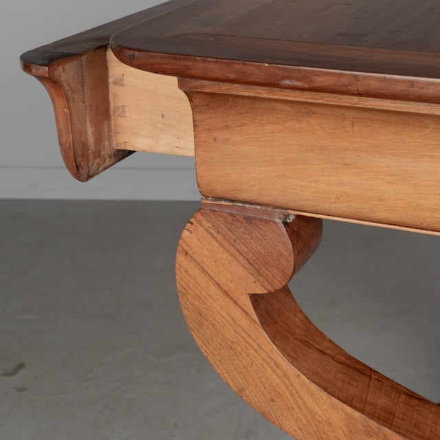 19th Century French Louis Philippe Walnut Console For Sale - Image 9 of 10