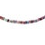 Rainbow tourmaline, unsorted. Pink next to green next to amber next to black, no two strands would come out the same. The...