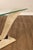 Postmodern Glass Top Travertine Console Table For Sale - Image 9 of 18