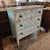 Late 19th Century English Blue and White 3 Drawer Italian Style Commode With Rosette Round Handles For Sale - Image 17 of 18